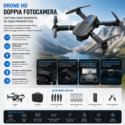 Drone 4K pieghevole con vista FPV e stabilizzatore — AYCS Tech