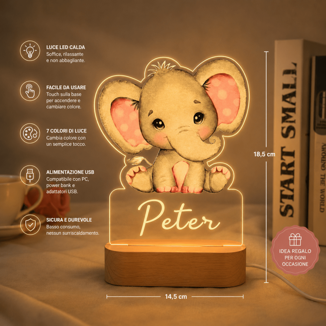 Lampada LED personalizzata con nome per bambini — AYCS Tech