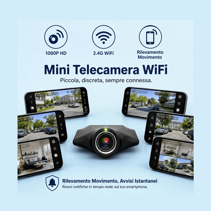 Telecamera sorveglianza HD WiFi per interno ed esterno — AYCS Tech
