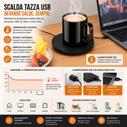 Scaldatazza USB Termostatico - Sottobicchiere Elettrico 3 Temperature per Caffè Tè Latte - Casa Ufficio Studio AYCS Tech Accessori Casa 1ydxv1-fg scaldatazza-usb-termostatico-sottobicchiere-elettrico-3-temperature-per-caffe-te-latte-casa-ufficio-studio caffè, casa, scaldatazza, termostatico, ufficio, USB