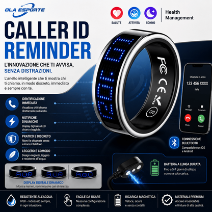 Smart ring anello intelligente 2026 frequenza cardiaca IP68 — AYCS Tech
