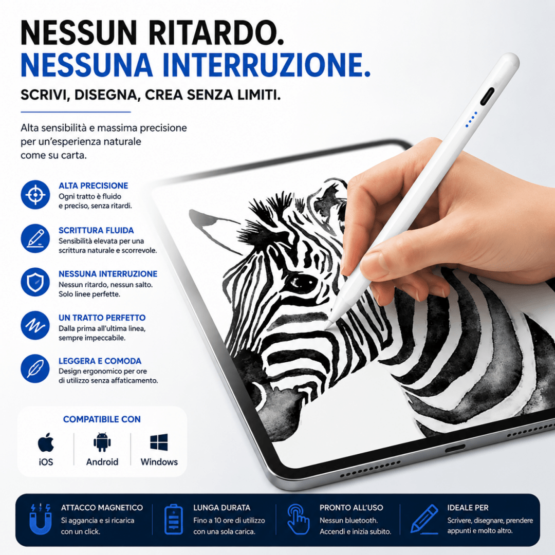 Stilo universale attivo magnetico per iPad iPhone Android — AYCS Tech